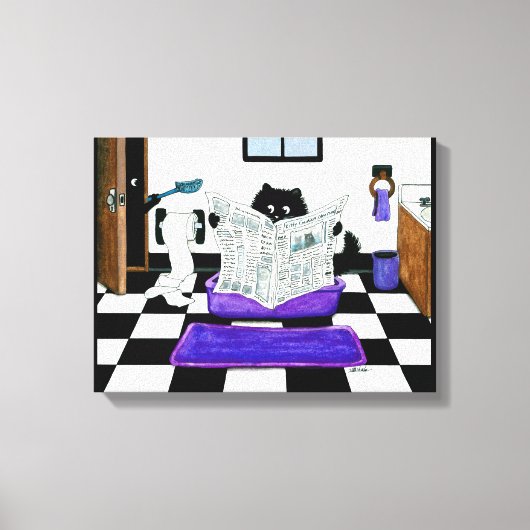 Vergeet niet om Cat Canvas Art van Bihrle te schep (Voorkant)