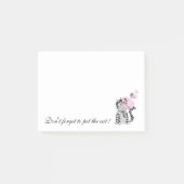 Vergeet niet om de kat te laten poetsen. post-it® notes (Voorkant)