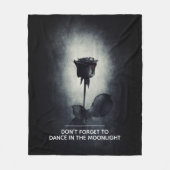 Vergeet niet om te dansen in het Moonlight Fleece Deken (Voorkant)