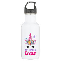 Vergeet niet om te dromen dat de roze unicorn van 