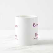 Vergeet niet om te pauzeren (roze) koffiemok (Center)