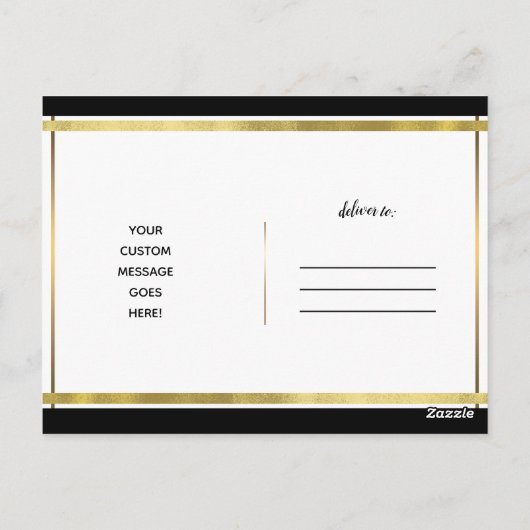 Vergeet niet om van jezelf te houden, zwarte zwijn briefkaart (Achterkant)