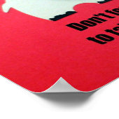 Vergeet niet rustig te praten. poster (Hoek)