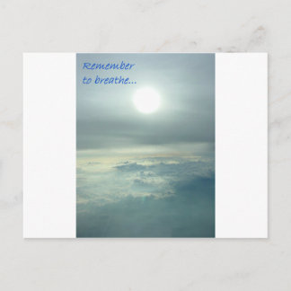 Vergeet niet te ademen briefkaart