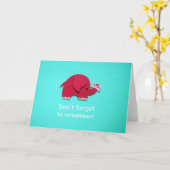 Vergeet niet te onthouden! kaart (Gele Bloem)