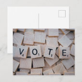 Vergeet niet te stemmen briefkaart (Voorkant / Achterkant)