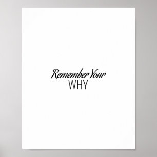 Vergeet niet waarom, Motivatie Poster