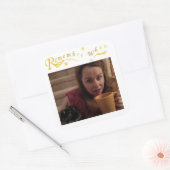 Vergeet niet wanneer Sticker RandEdge Square (Envelop)