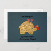 Vergeet niet: Wat Kerstmis uit te spreiden juich Feestdagenkaart (Voorkant / Achterkant)