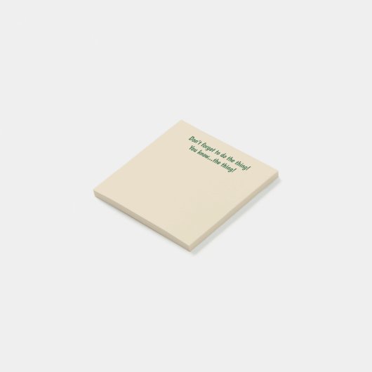 Vergeet niet wat netelig is. post-it® notes (Schuin)