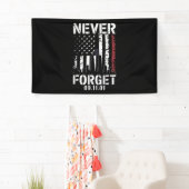 Vergeet nooit 11 september 2001 Memorial Day Spandoek (Insitu)