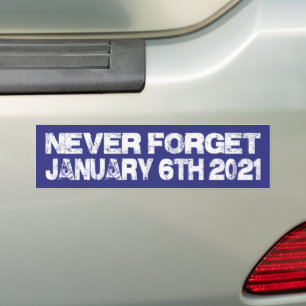 Vergeet nooit 6 januari bumpersticker