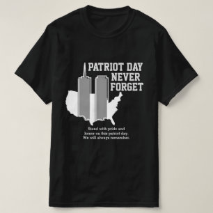Vergeet nooit 911 20e Jubileum patriotdag 2021 T-shirt