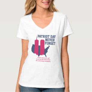 Vergeet nooit 911 20e Jubileum patriotdag 2021 T-shirt