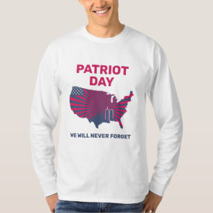 Vergeet nooit 911 20e Jubileum patriotdag 2021 T-shirt