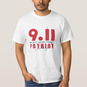 Vergeet nooit 911 20e Jubileum patriotdag 2022 T-shirt