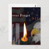 Vergeet nooit 9-11-01 briefkaart (Voorkant / Achterkant)