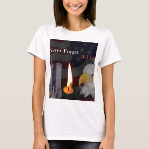 Vergeet nooit 9-11-01 t-shirt