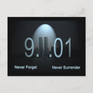 Vergeet nooit 9/11 Briefkaart