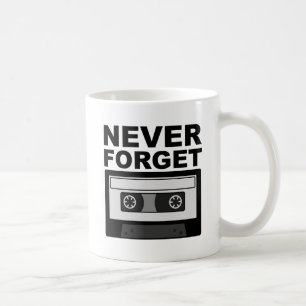 Vergeet nooit Cassette Funny Mug Koffiemok