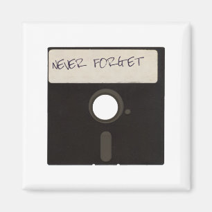 Vergeet nooit computerdiskettes magneet