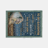 Vergeet nooit dat ik van je hou... fleece deken (Voorkant (Horizontaal))