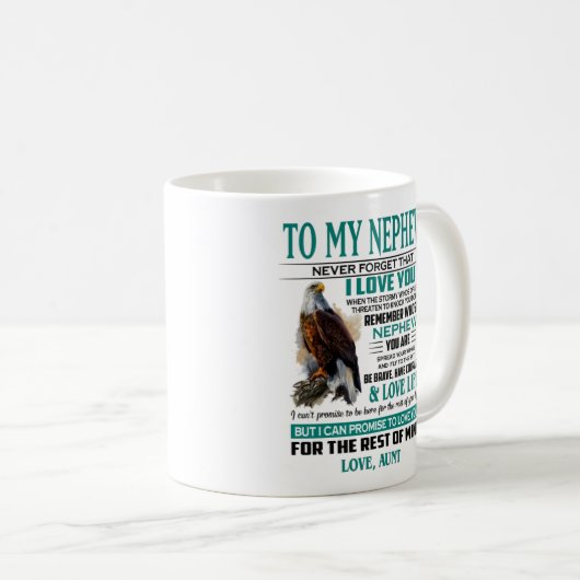 Vergeet nooit dat ik van jou hou. koffiemok (Voorkant rechts)