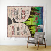 Vergeet nooit dat ik van jou hou... wandkleed (In Situ (horizontaal))