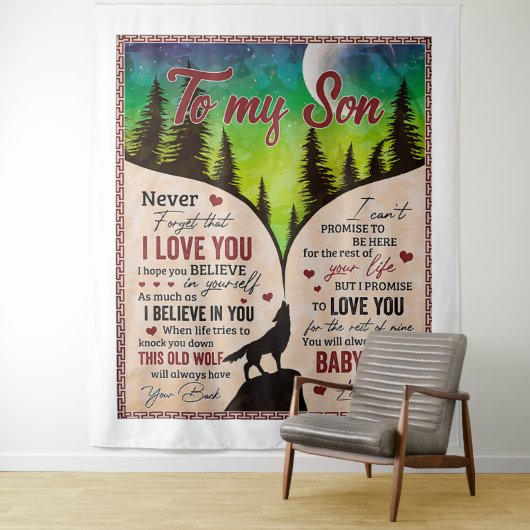 Vergeet nooit dat ik van jou hou... wandkleed (In situ)