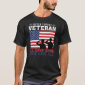 Vergeet nooit dat Veteran allemaal wat gaf T-shirt (Voorkant)