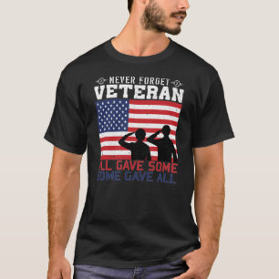 Vergeet nooit dat Veteran allemaal wat gaf T-shirt