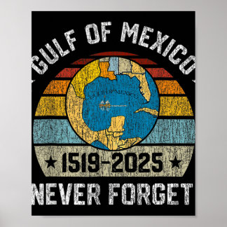 Vergeet nooit de Golf van Mexico 1519 2025 Poster