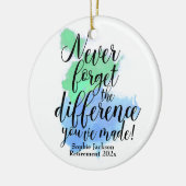 Vergeet nooit de Waterverf van de differentiële pe Keramisch Ornament (Links)