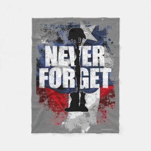 Vergeet nooit (HerdenkingsDag) Fleece Deken