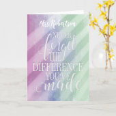 Vergeet nooit het verschil dat je hebt gemaakt Dan Kaart (Gele Bloem)