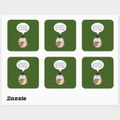 Vergeet nooit het verschil dat je hebt gemaakt. vierkante sticker (Vel)