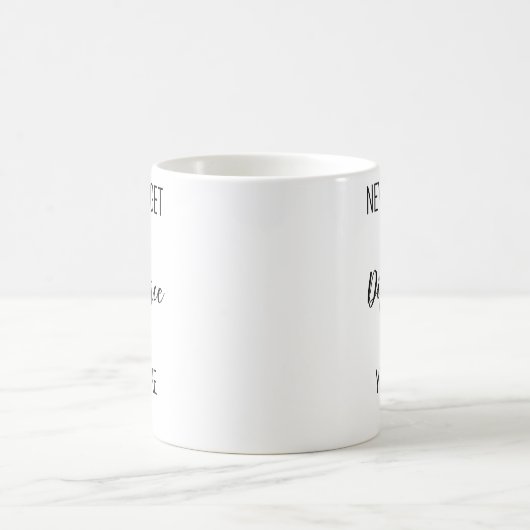 Vergeet nooit het verschil dat je maakt koffiemok (Center)