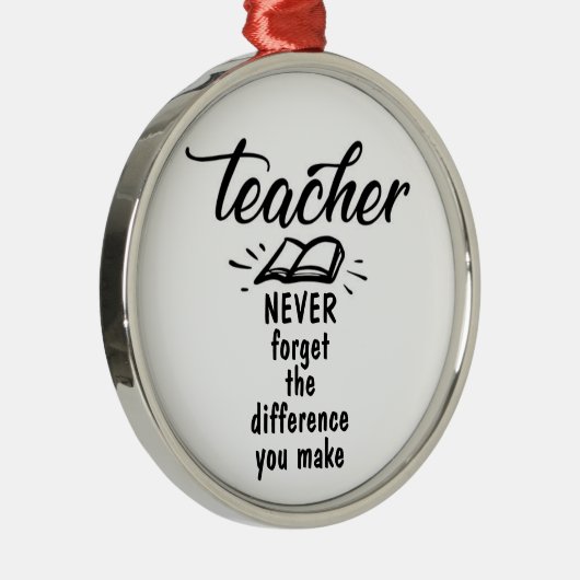 VERGEET NOOIT "HET VERSCHIL DAT JE MAAKT" METALEN ORNAMENT (Rechts)