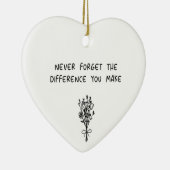 Vergeet nooit het verschil dat je medearbeider maa keramisch ornament (Rechts)