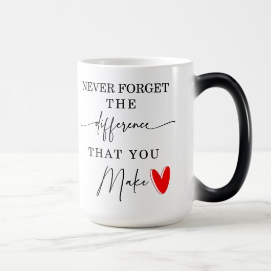 Vergeet nooit het verschil dat je Mok maakt (Rechts)