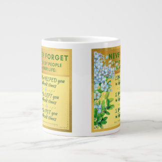 Vergeet nooit Inspirerend Extra Grote Beker