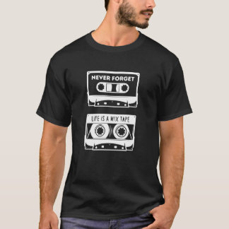 Vergeet nooit Shirt, Cassettebandje, diskette T-shirt