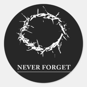 Vergeet nooit sticker
