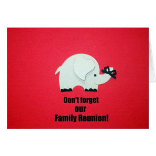 Vergeet onze familiereünie niet!