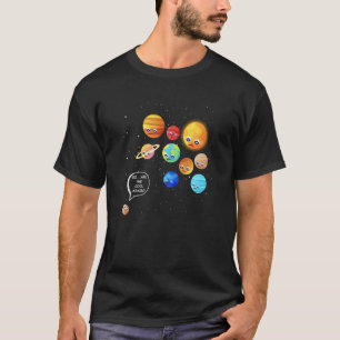 Vergeet Pluto Planet Space Solar System nooit T-shirt