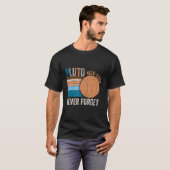 Vergeet Pluto Retro Style Space Science Astro nooi T-shirt (Voorkant volledig)