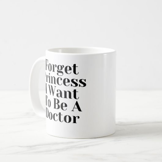 Vergeet Princess dat ik dokter wil worden Koffiemok (Voorkant links)