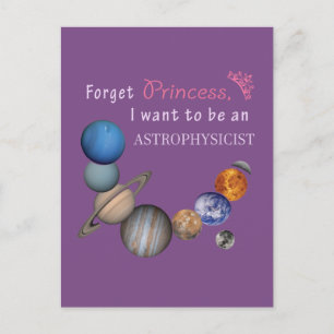 Vergeet Prinses - Astrofysicus Briefkaart