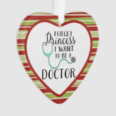 vergeet prinses dat ik dokter wil worden. ornament (voorkant)