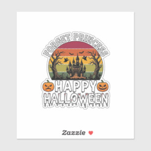 Vergeet Prinses Happy Halloween Spoken Huis Pomp Sticker